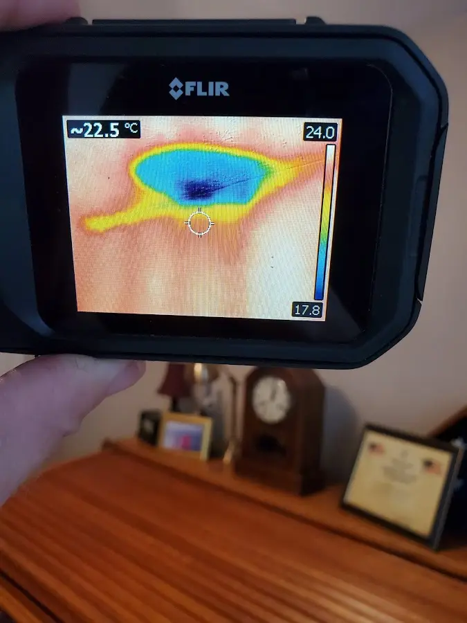 Thermal imaging inspection for water damage in Lincoln Village